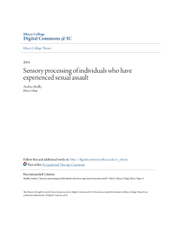 Sensory processing of individuals who have experienced sexual