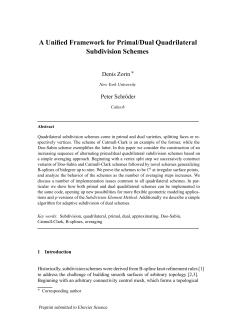 A Unified Framework for Primal/Dual Quadrilateral Subdivision