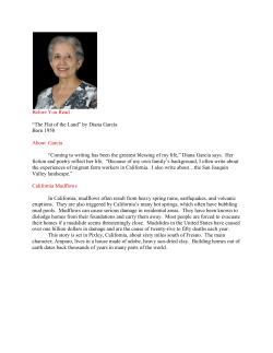 Before You Read &ldquo;The Flat of the Land&rdquo; by Diana Garc&iacute;a Born 1950