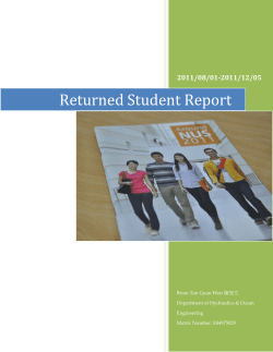 Returned Student Report