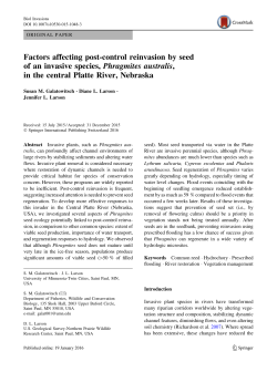 Factors affecting post-control reinvasion by seed of an invasive