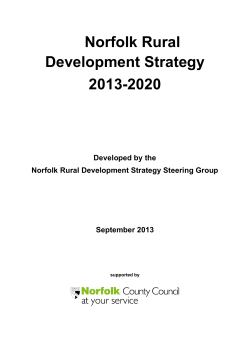 Norfolk Rural Development Strategy 2013-2020