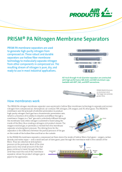 PRISM&reg; PA Nitrogen Membrane Separators