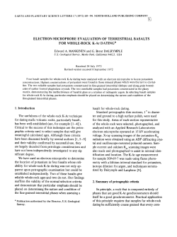 Electron microprobe evaluation of terrestrial basalts from whole