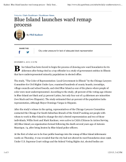 Blue Island launches ward remap process