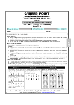 target course for iit-jee 2011
