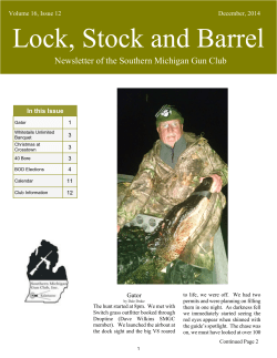 Publication December 14 - Southern Michigan Gun Club