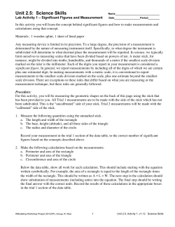 01_U2.5 Lab 1-Significant Figures Lab Activity v1.12