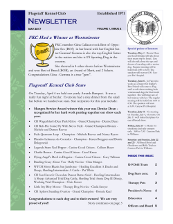 Newsletter - Flagstaff Kennel Club