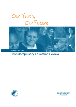 Chapters 1-2 - School Curriculum and Standards Authority