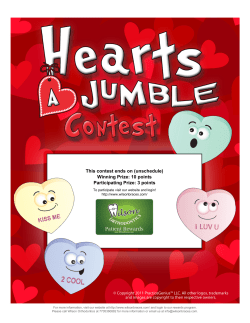 Hearts A Jumble Contest