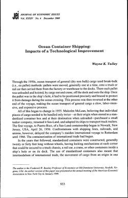 Ocean Container Shipping: Impacts of a Technological Improvement