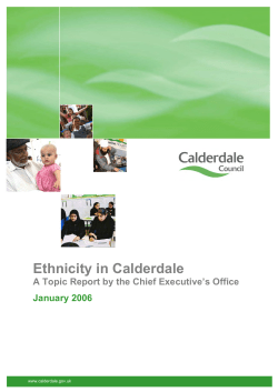 Ethnicity in Calderdale