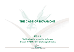 THE CASE OF NOVAMONT