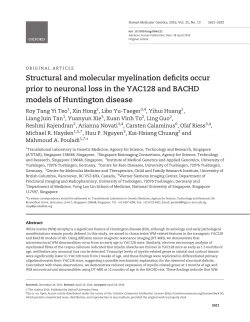 Structural and molecular myelination deficits occur prior to neuronal