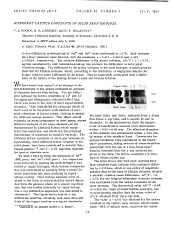 DIFFERENT LATTICE CONSTANTS OF SOLID NEON ISOTOPES