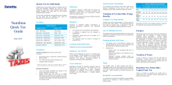 Namibian Quick Tax Guide