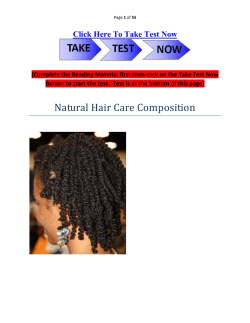 Natural Hair Care Composition