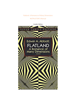 Flatland: A Romance of Many Dimensions INSTRUCTOR`S Manual
