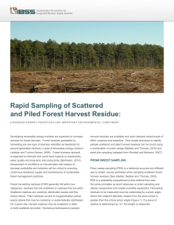 Rapid Sampling of Scattered and Piled Forest Harvest Residue: