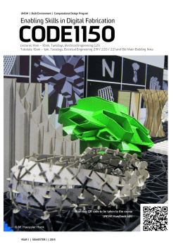Enabling Skills in Digital Fabrication