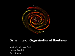 Routine Dynamics