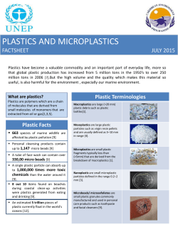 plastics and microplastics - Caribbean Environment Programme