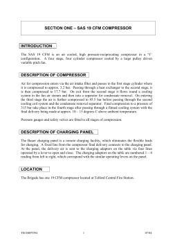 section one &ndash; sas 19 cfm compressor introduction description of