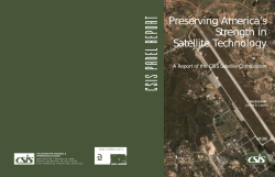 Preserving America`s Strength in Satellite Technology