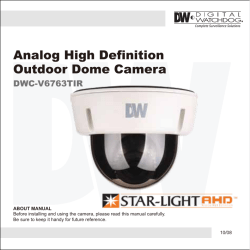 Analog High Definition Outdoor Dome Camera