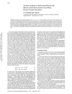 Intrinsic acidities of substituted phenols and benzoic acids
