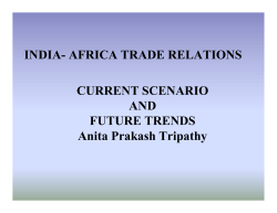 INDIA- AFRICA TRADE RELATIONS CURRENT SCENARIO AND