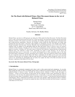 Beat Movement themes in the Art of Richard Prince