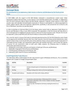 Concept Note - The Netherlands
