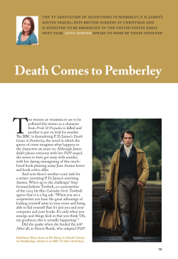 Death Comes to Pemberley - janeaustenmagazine.co.uk