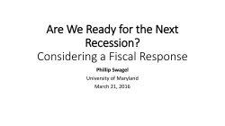 Are We Ready for the Next Recession? Considering a Fiscal