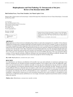Bisphosphonates and Oral Pathology II. Osteonecrosis of the jaws