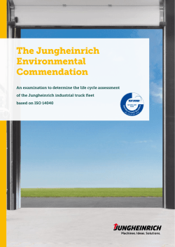 The Jungheinrich Environmental Commendation