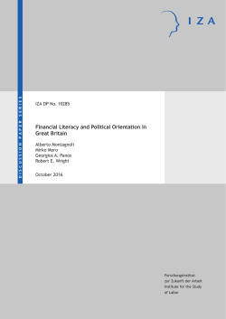 Financial Literacy and Political Orientation in Great Britain