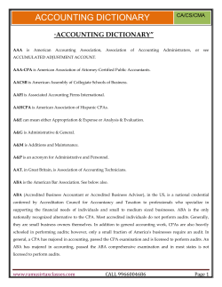 accounting dictionary