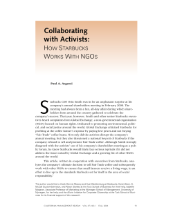 Collaborating With Activists: How Starbucks Works
