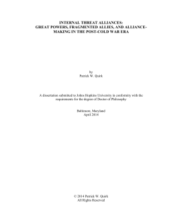 internal threat alliances - JScholarship
