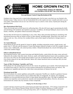 Horticultural Oil Pest Control - Cornell Cooperative Extension of