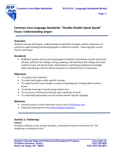 Language Standard 6 (9-10)