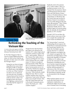 Lesson Two Rethinking the Teaching of the Vietnam War