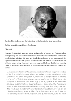 Gandhi, Non-Violence and the Liberation of the Proletariat from