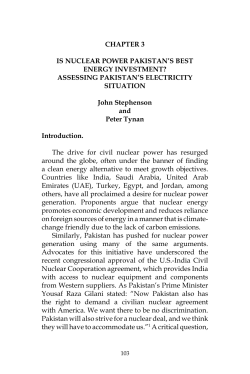 Is Nuclear Power Pakistan`s Best Energy Investment?