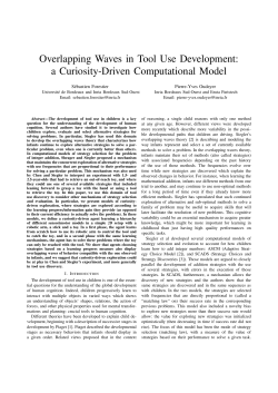 Overlapping Waves in Tool Use Development: a Curiosity