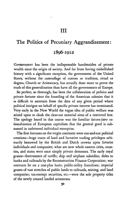 The Politics of Pecuniary Aggrandizement