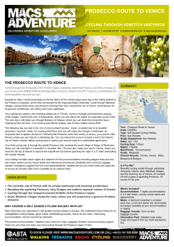 prosecco route to venice